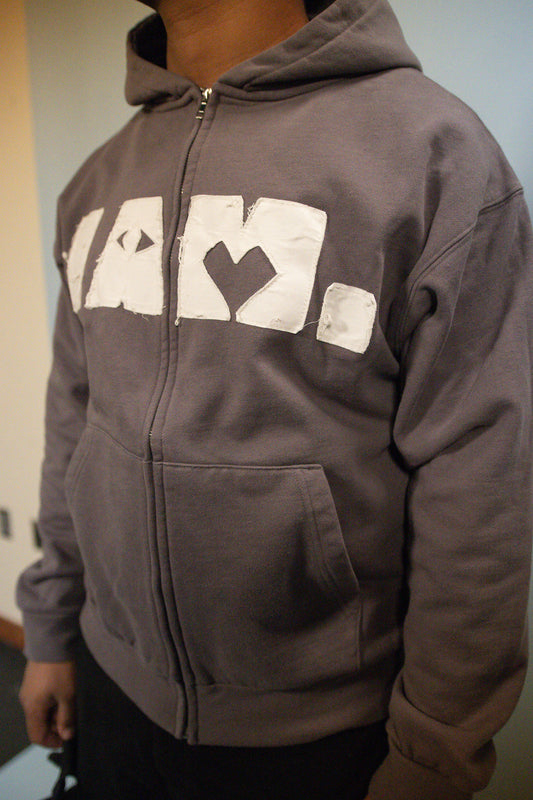 "Identity Sewn" Shadow Zip Up