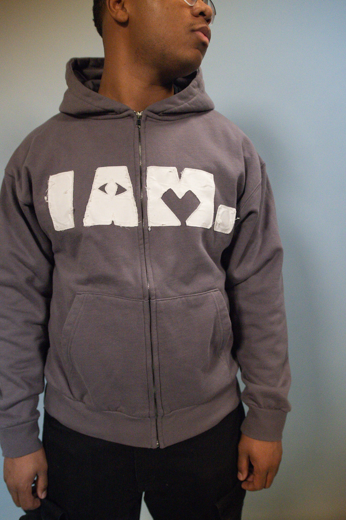 "Identity Sewn" Shadow Zip Up