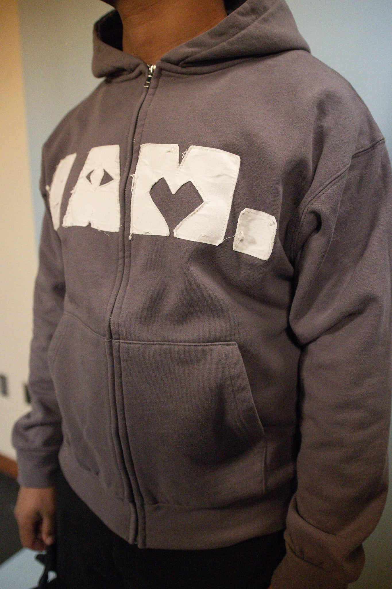 "Identity Sewn" Shadow Zip Up