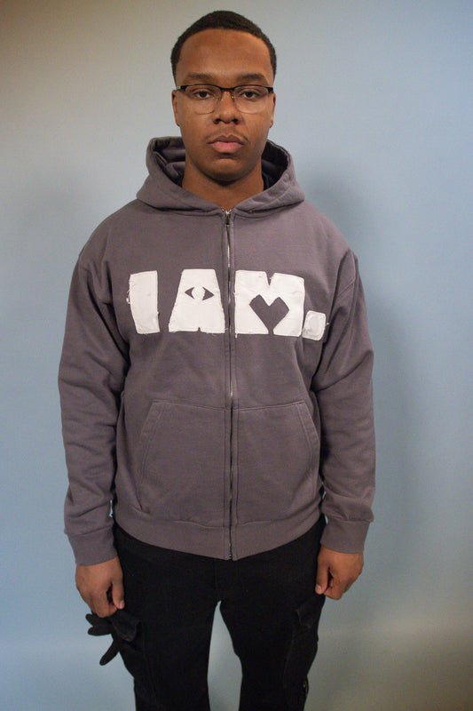 "Identity Sewn" Shadow Zip Up