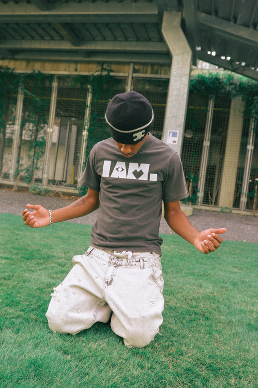 "I AM WHO I AM" Grey Tee